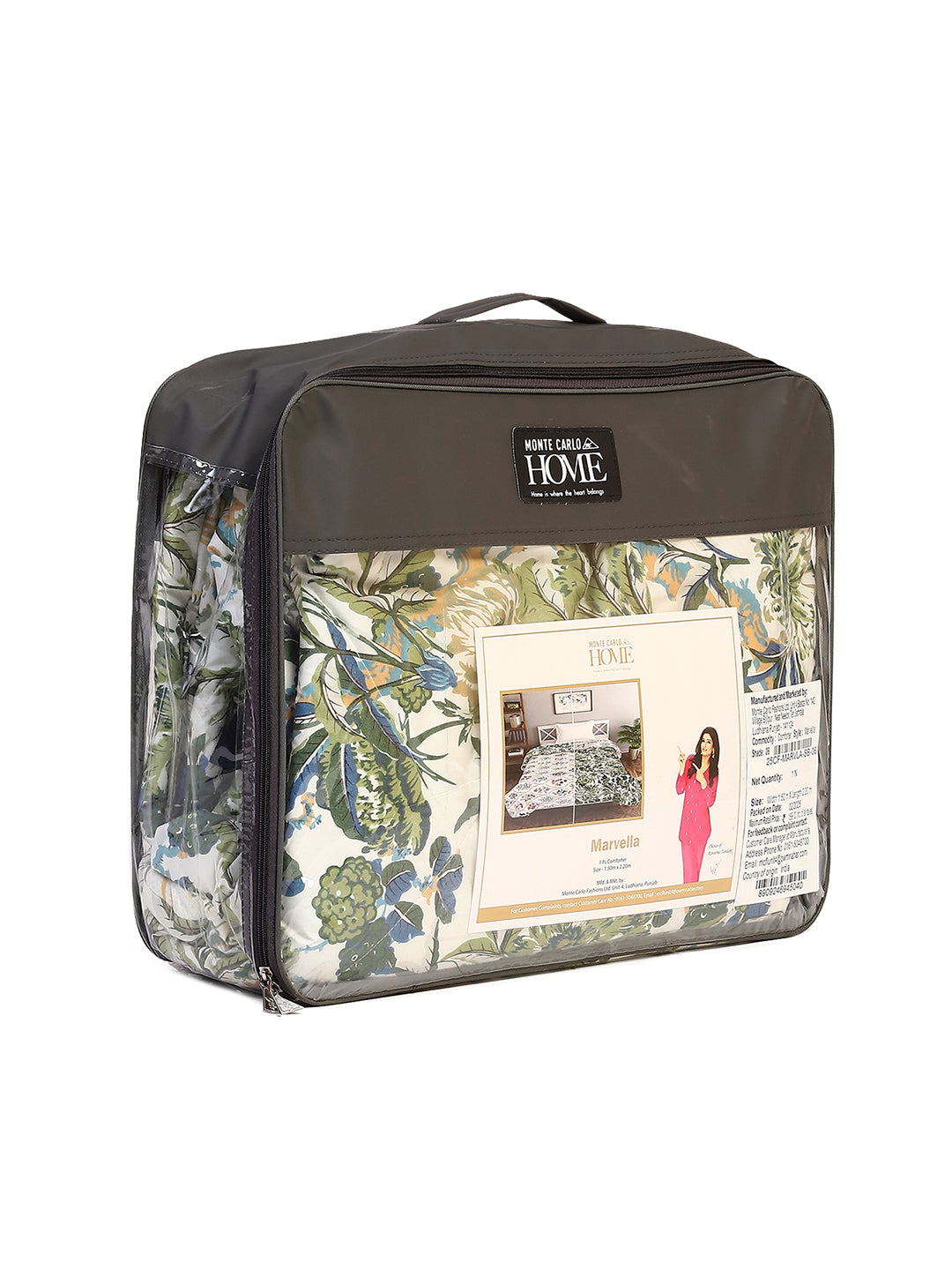 Printed Single Bed 120 GSM Comforter for AC Room - (Marvla)