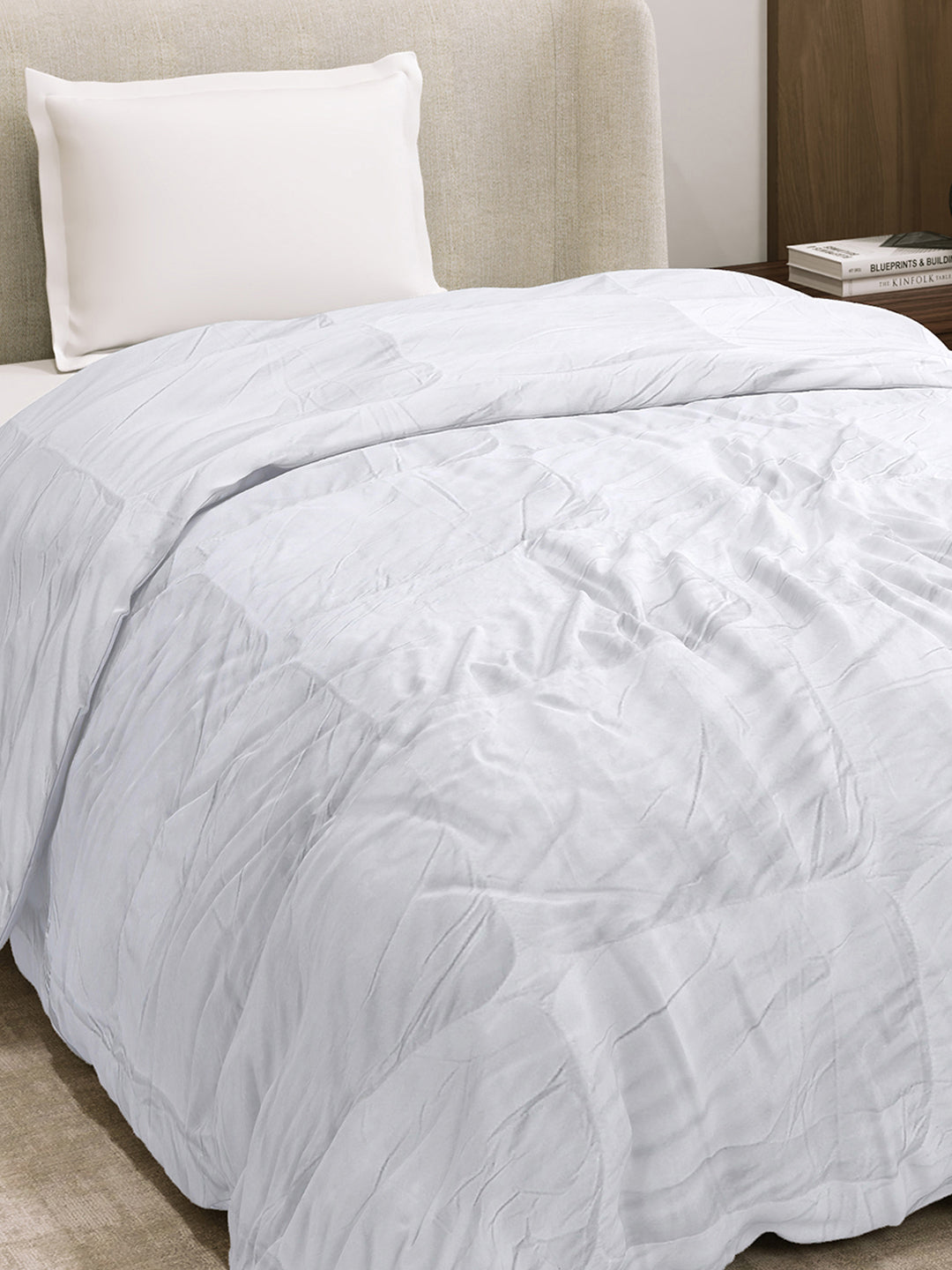 Solid Single Bed 233 GSM Comforter for AC Room (Microgel)