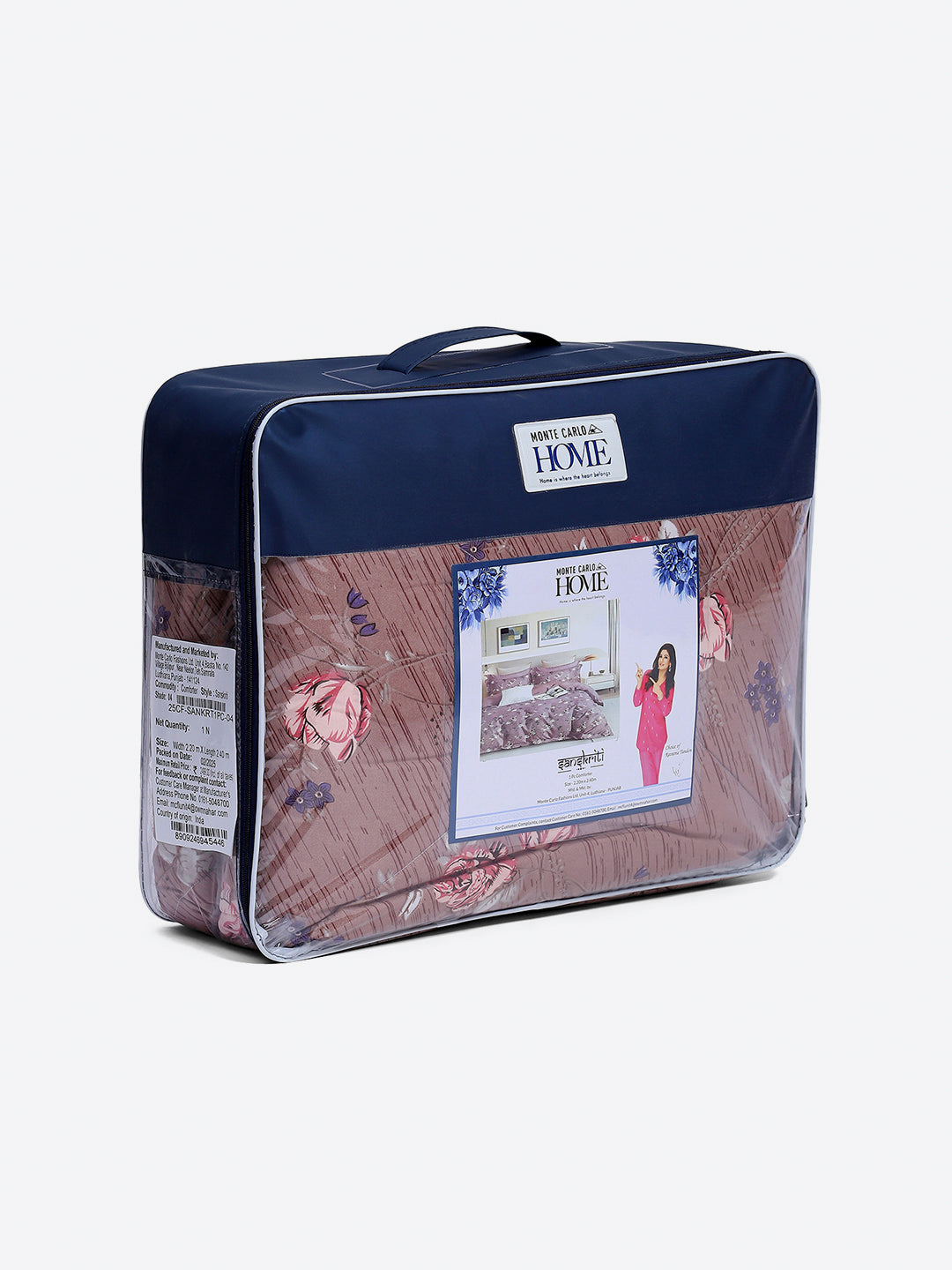 Printed Double Bed 3 Ply Comforter for AC Room - (Sanskriti)