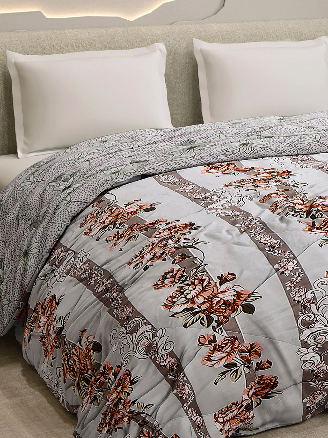 Printed Double Bed 3 Ply Comforter for AC Room - (Sanskriti)
