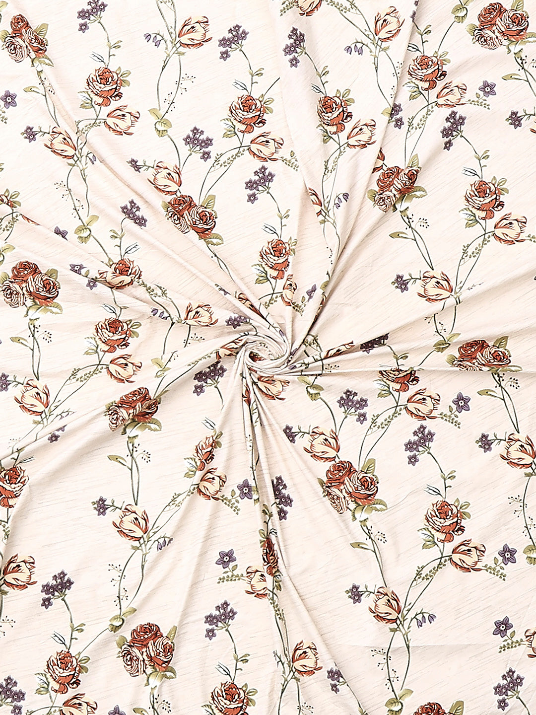 Printed Double Bed 130 GSM 4 Pc Bedding Set (1 Bedsheet, 1 AC Comforter & 2 Pillow Cover)