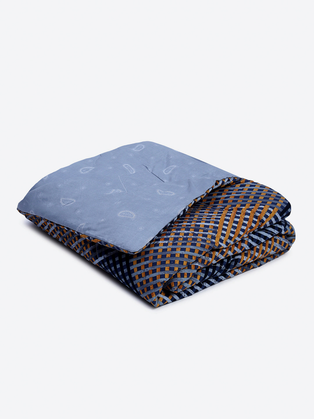 Printed Double Bed 130 GSM 4 Pc Bedding Set (1 Bedsheet, 1 AC Comforter & 2 Pillow Cover)