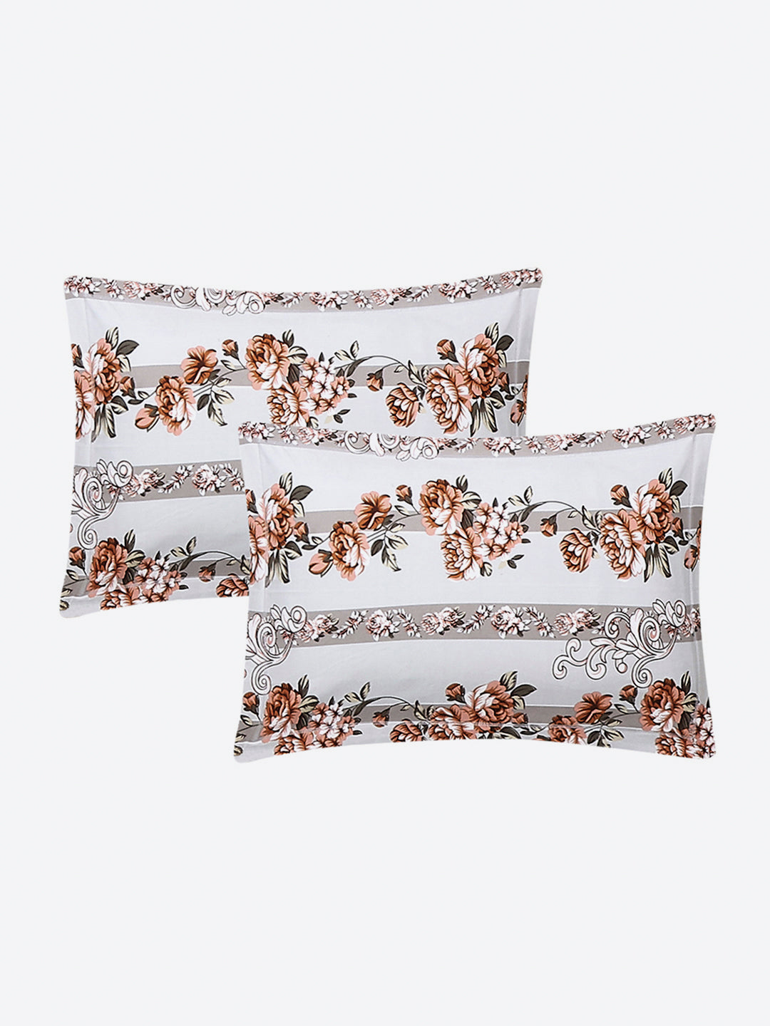 Printed Double Bed 130 GSM 4 Pc Bedding Set (1 Bedsheet, 1 AC Comforter & 2 Pillow Cover)