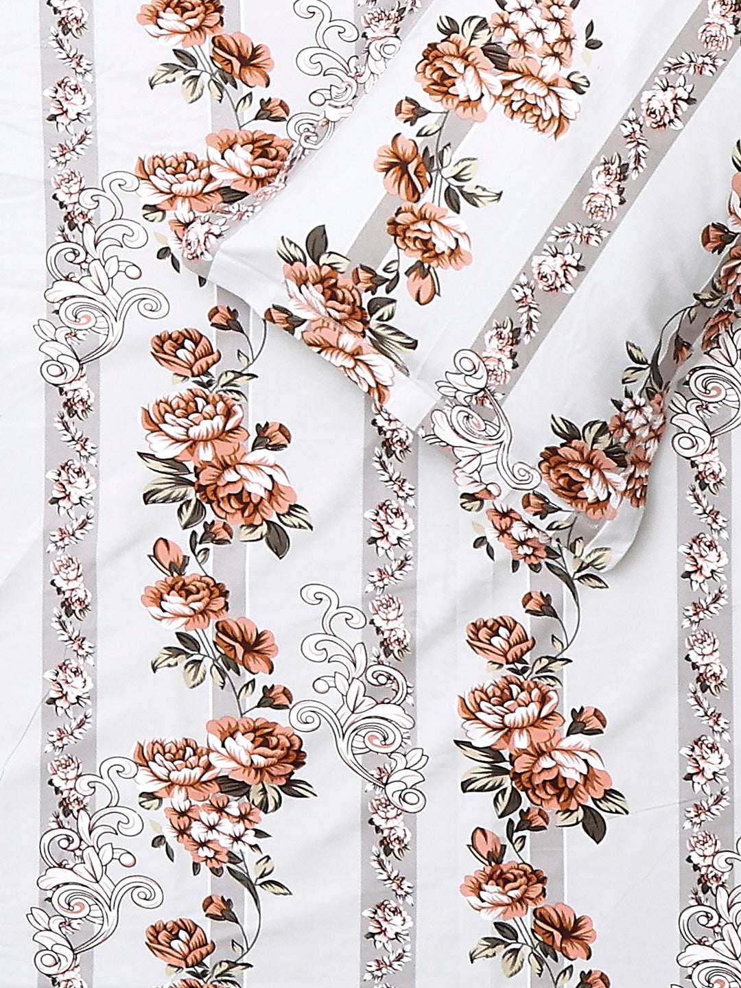 Printed Double Bed 130 GSM 4 Pc Bedding Set (1 Bedsheet, 1 AC Comforter & 2 Pillow Cover)