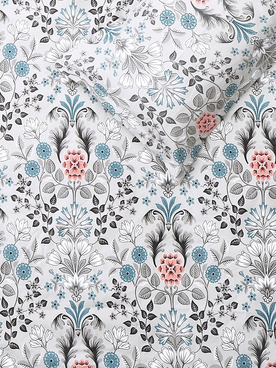 Printed Double Bed 130 GSM 4 Pc Bedding Set (1 Bedsheet, 1 AC Comforter & 2 Pillow Cover)