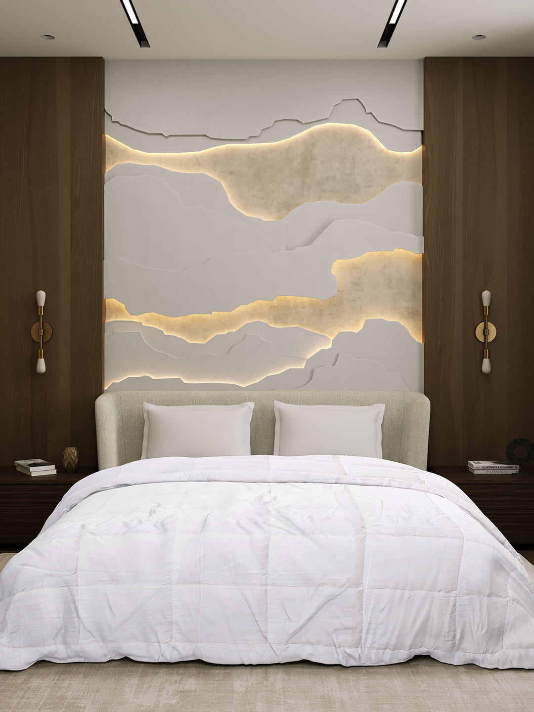 Solid Double Bed 233 GSM Comforter for AC Room (Soybean)