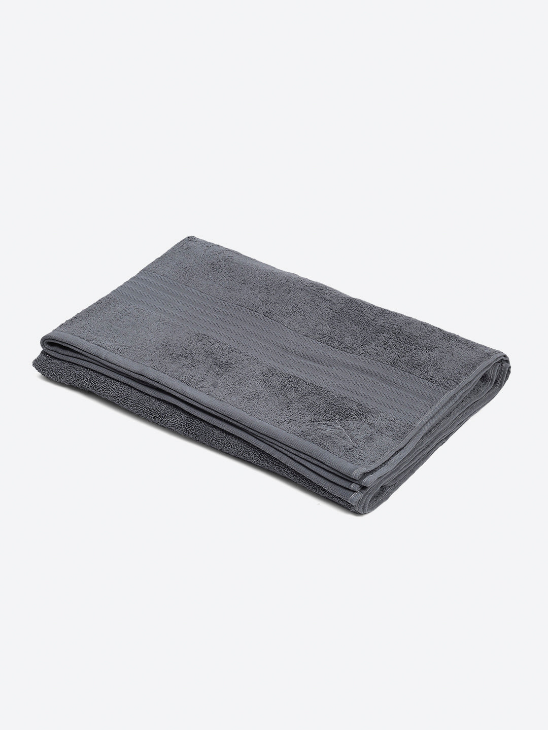 Grey Cotton Solid 400 GSM Car Towel (Jazz)