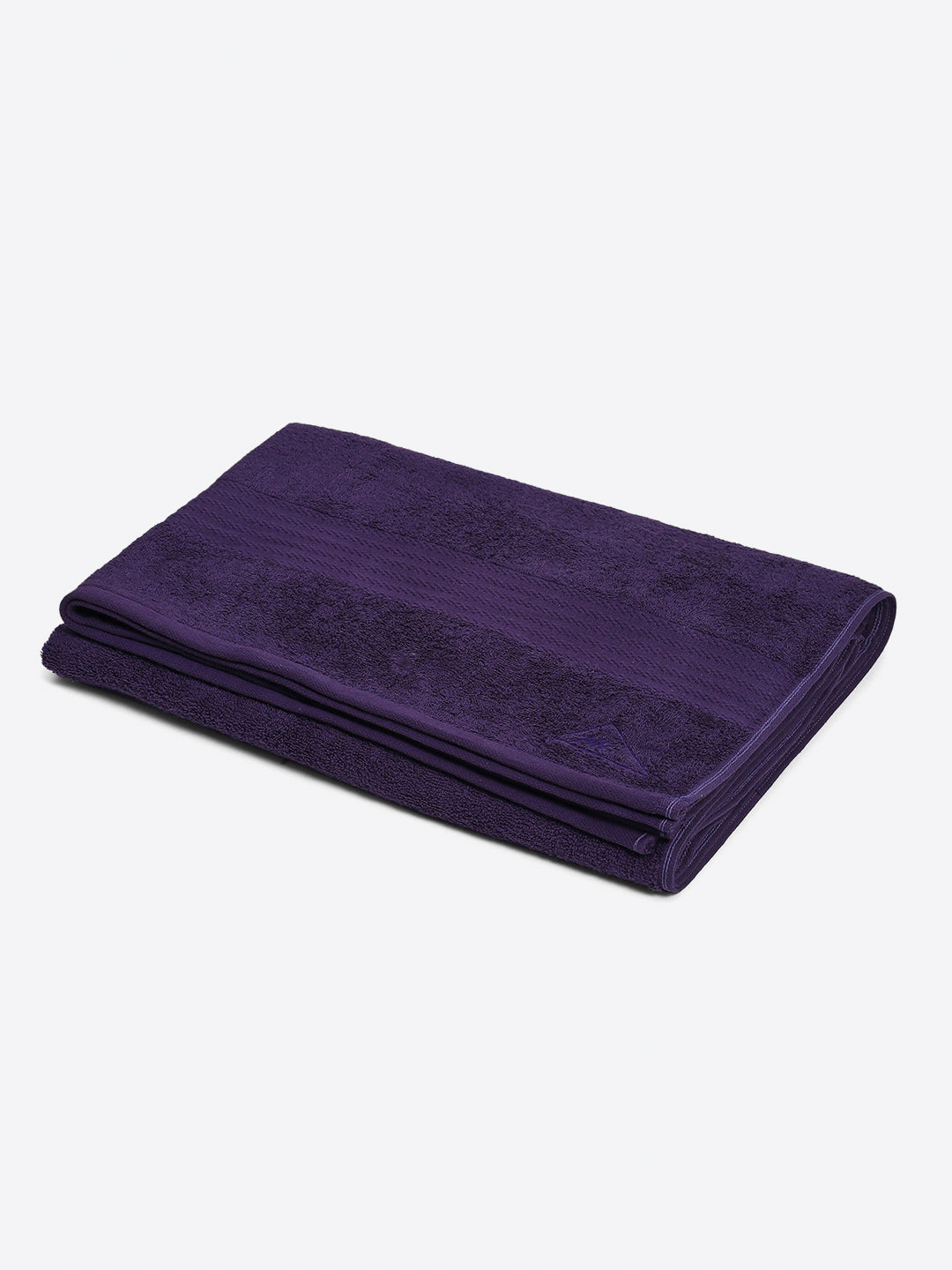 Purple Cotton Solid 400 GSM Car Towel (Jazz)