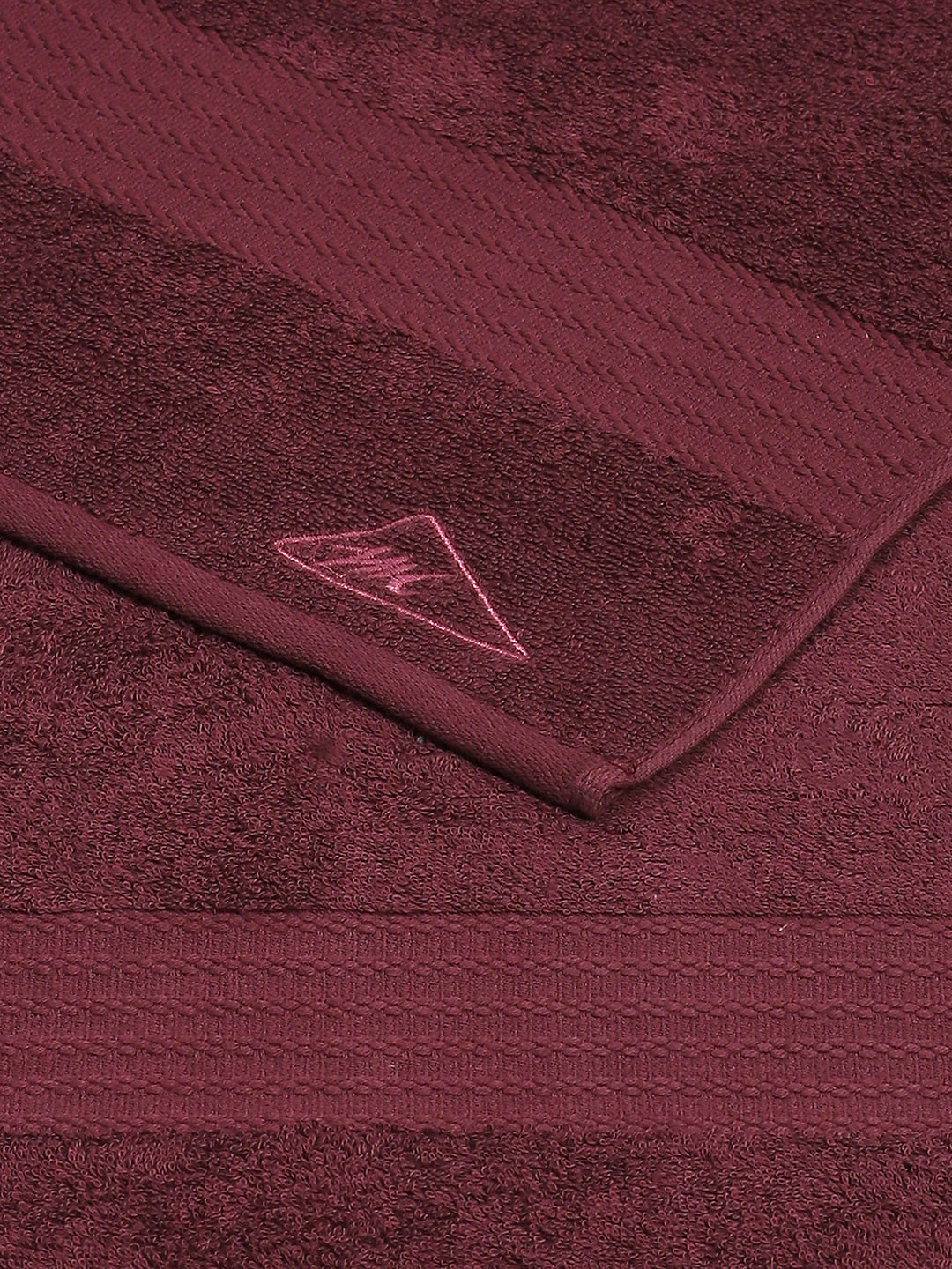 Maroon Cotton Solid 400 GSM Car Towel (Jazz)