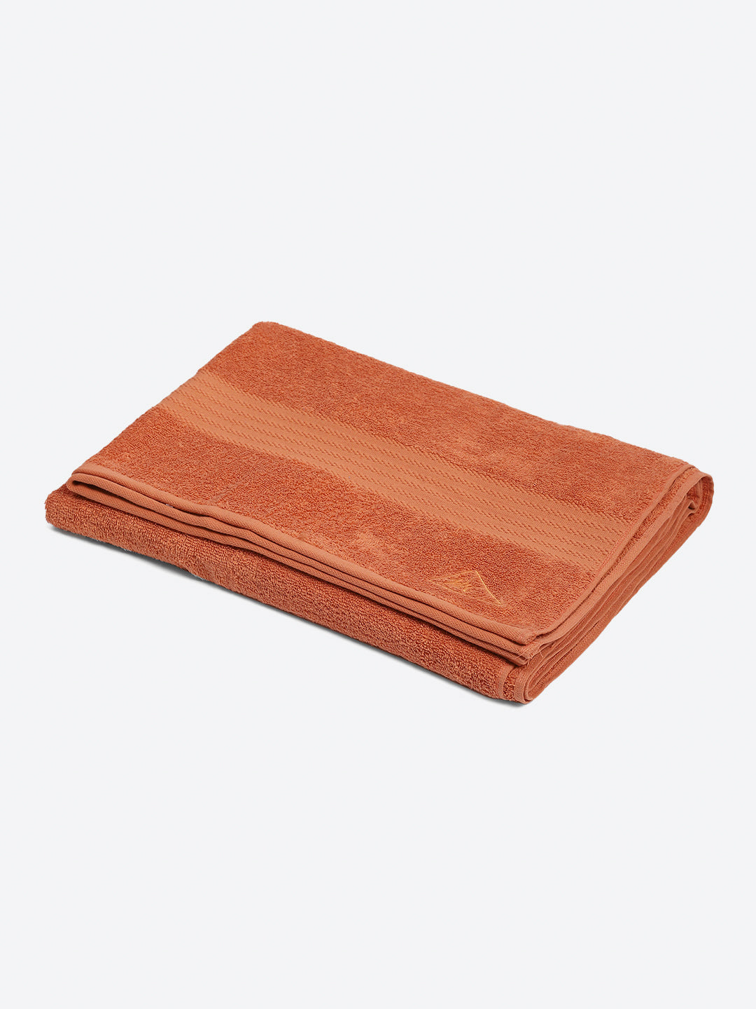 Orange Cotton Solid 400 GSM Car Towel (Jazz)