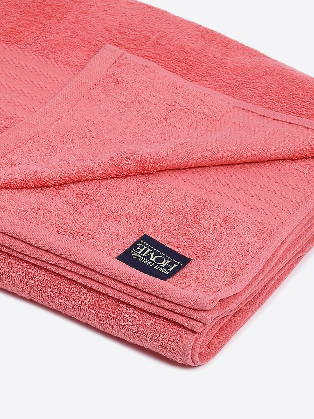 Pink Cotton Solid 400 GSM Car Towel (Jazz)