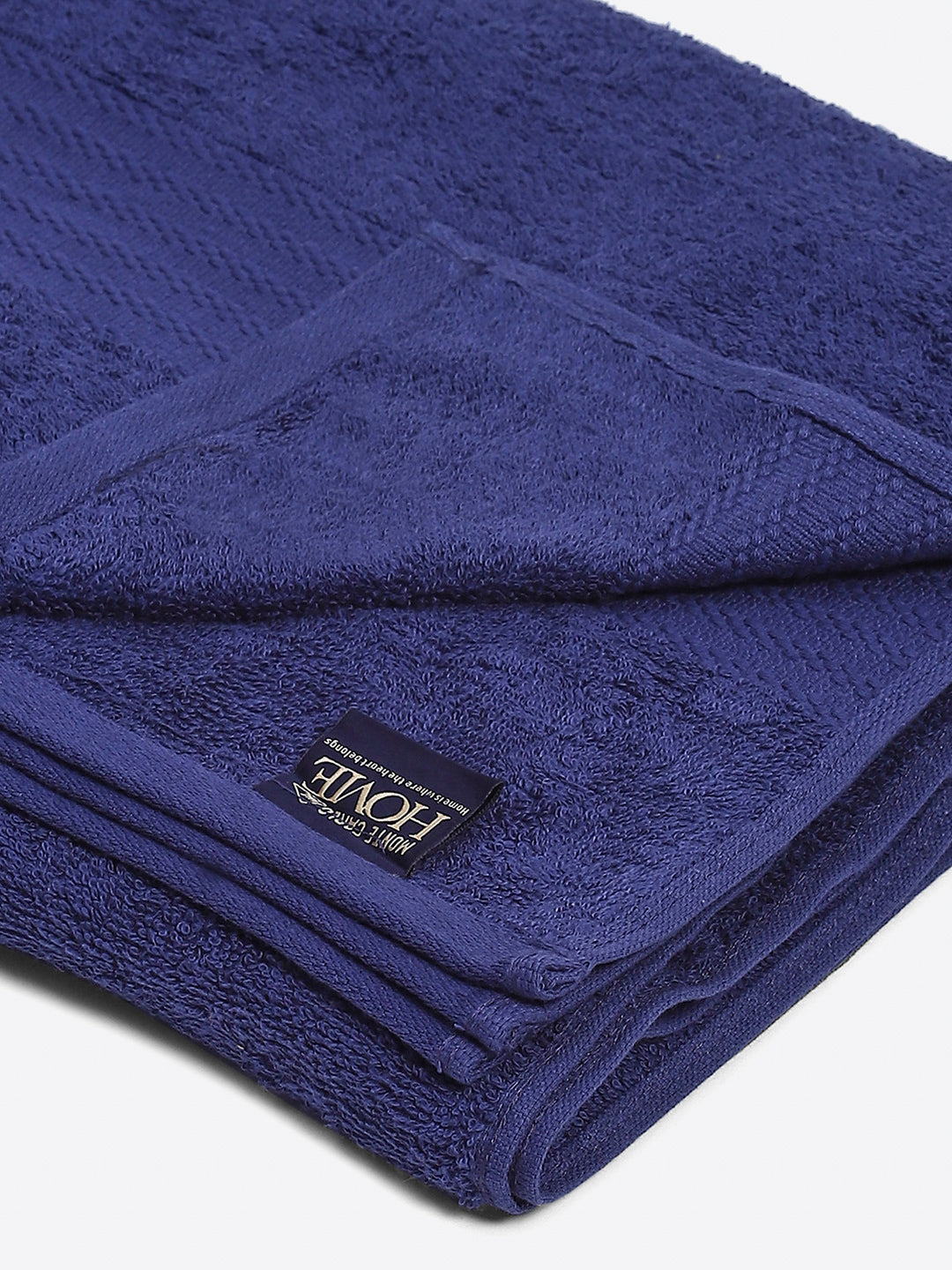 Royal Blue Cotton Solid 400 GSM Car Towel (Jazz)