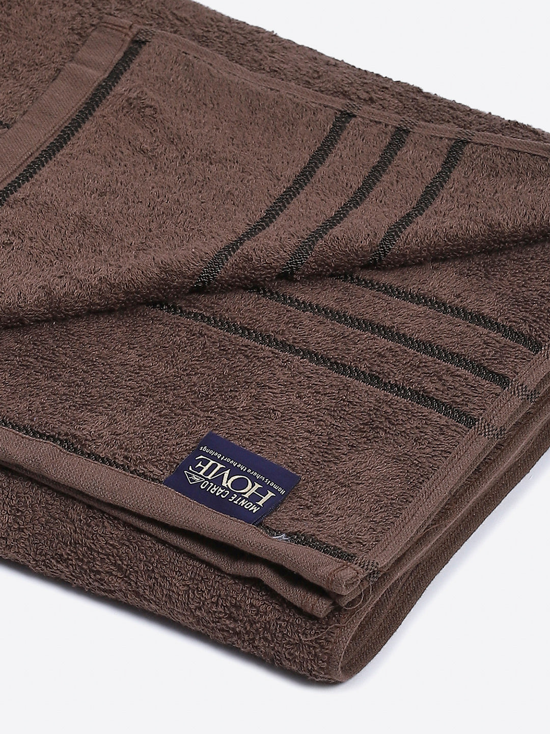 Brown Cotton Solid 350 GSM Car Towel (Soho)
