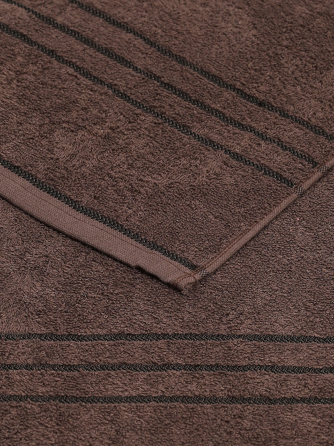 Brown Cotton Solid 350 GSM Car Towel (Soho)