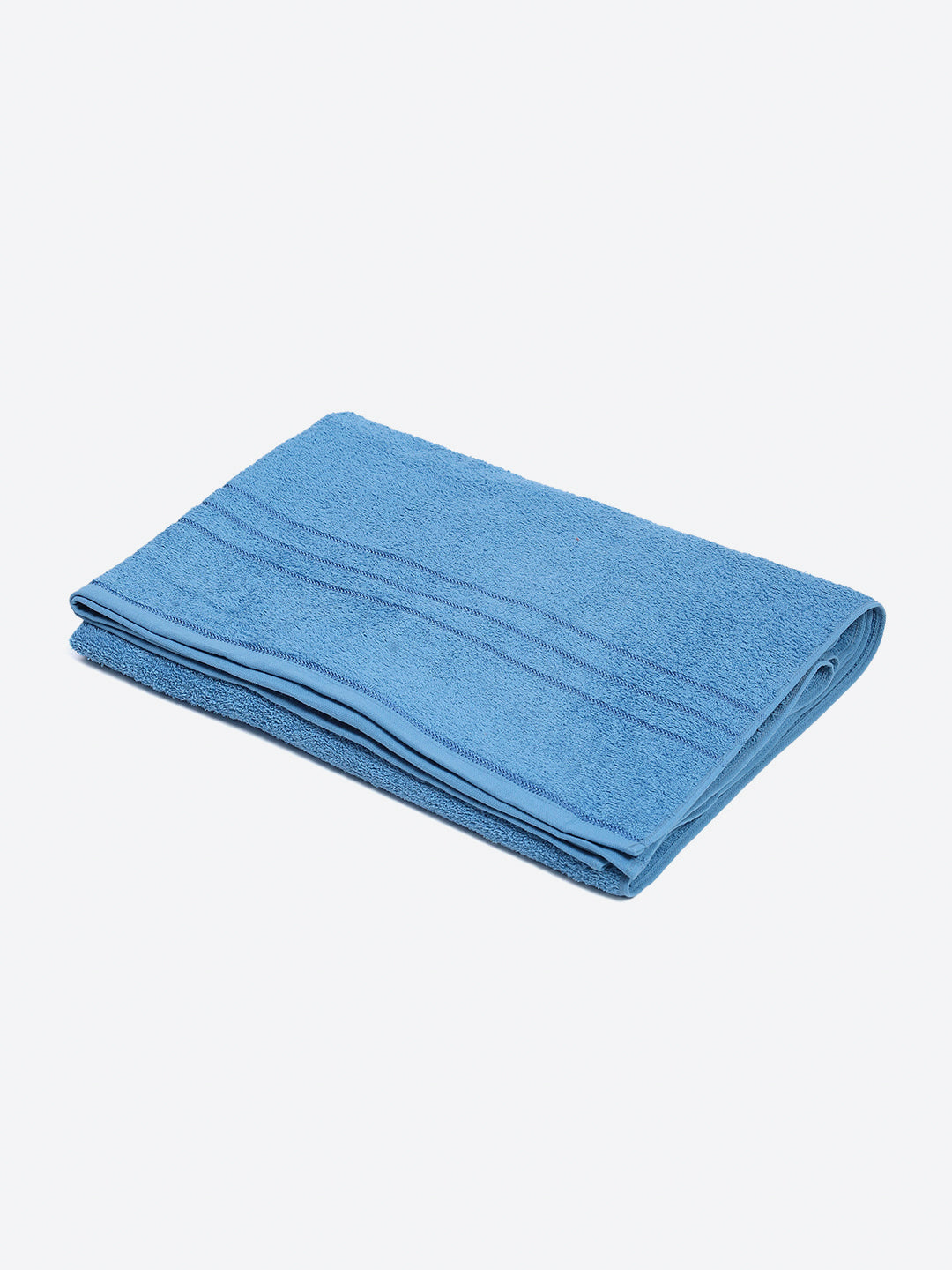 Sky Blue Cotton Solid 350 GSM Car Towel (Soho)