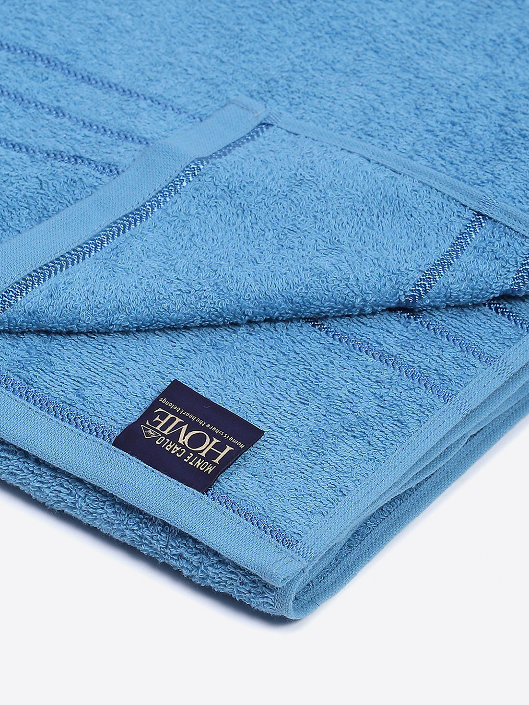Sky Blue Cotton Solid 350 GSM Car Towel (Soho)