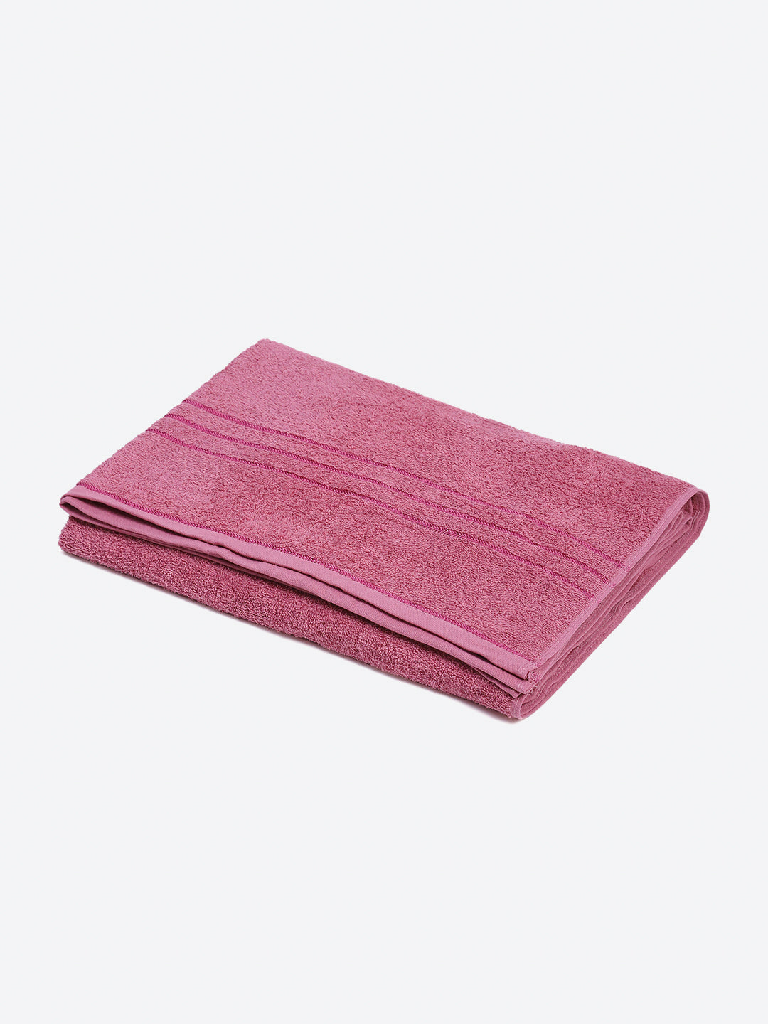 Pink Cotton Solid 350 GSM Car Towel (Soho)