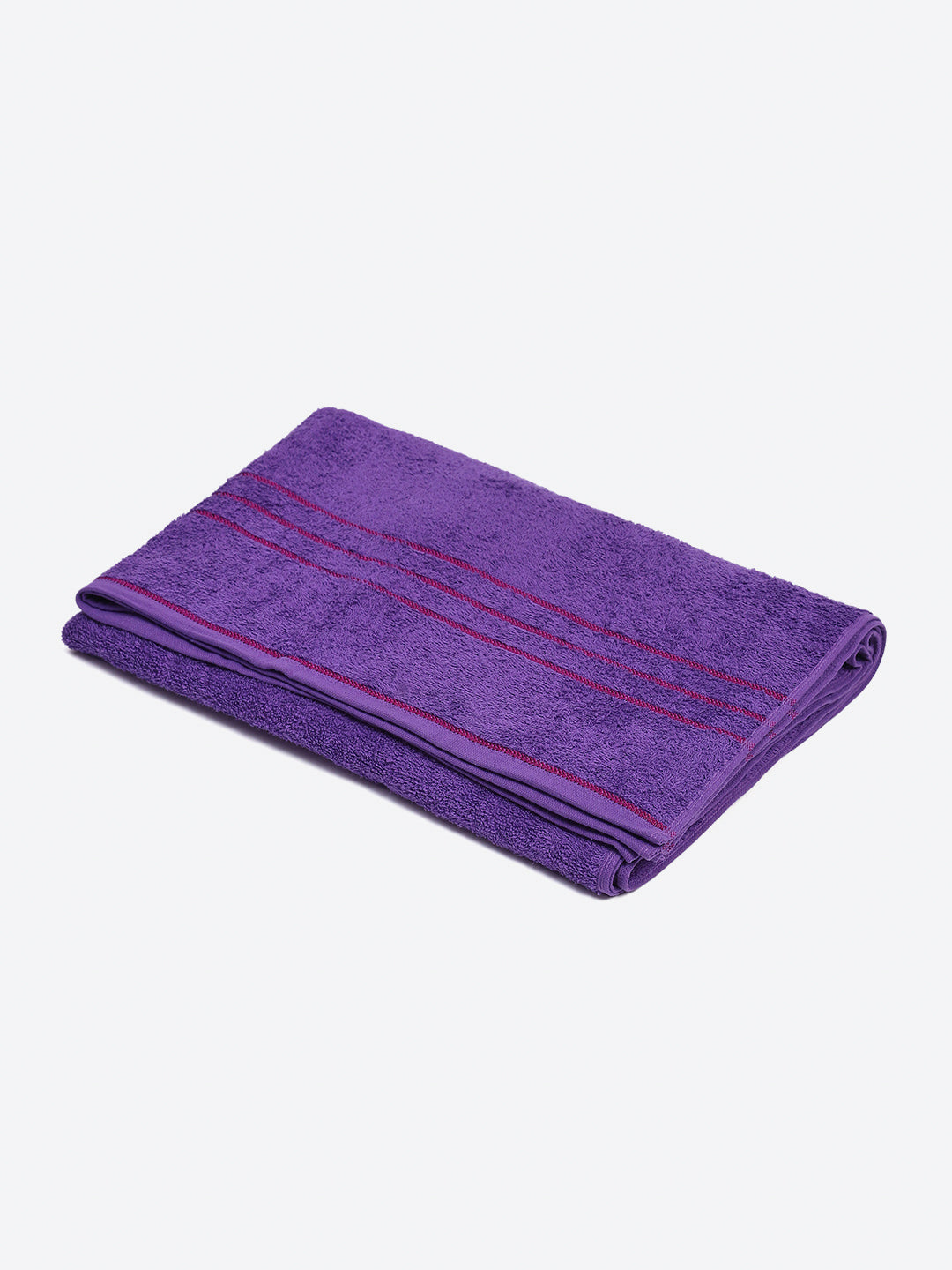 Purple Cotton Solid 350 GSM Car Towel (Soho)