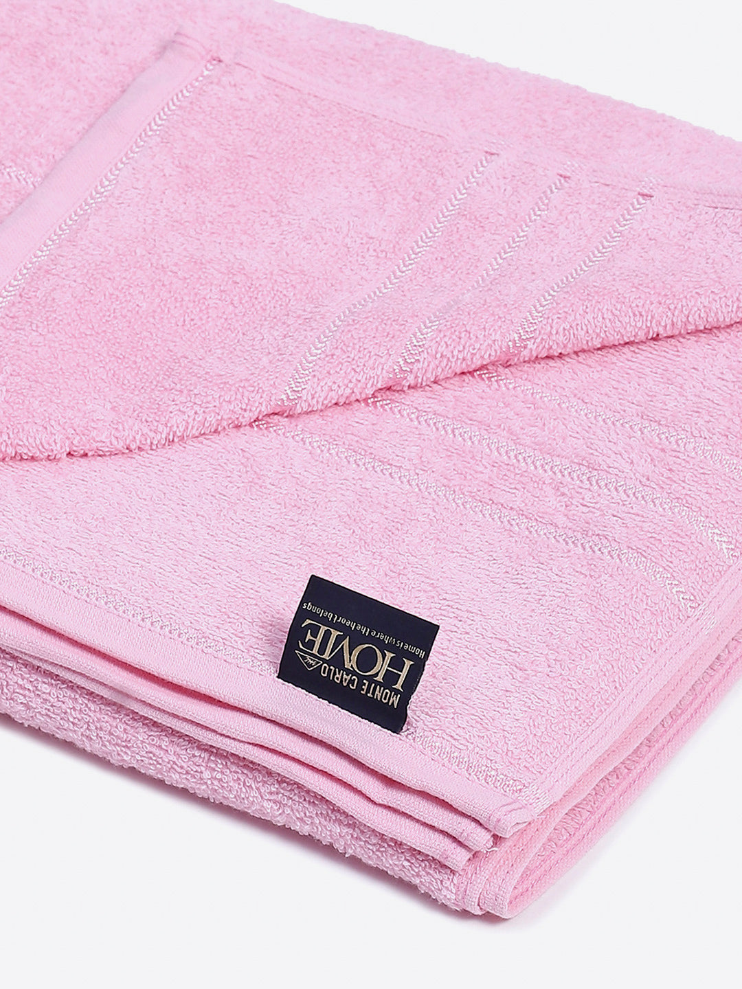 Light Pink Cotton Solid 350 GSM Car Towel (Soho)