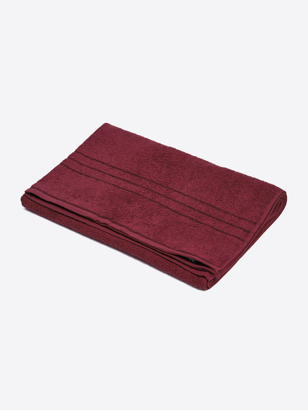 Maroon Cotton Solid 350 GSM Car Towel (Soho)