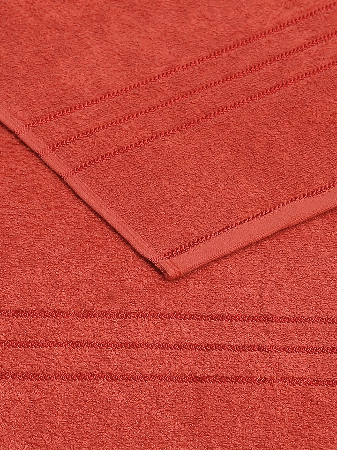 Red Cotton Solid 350 GSM Car Towel (Soho)