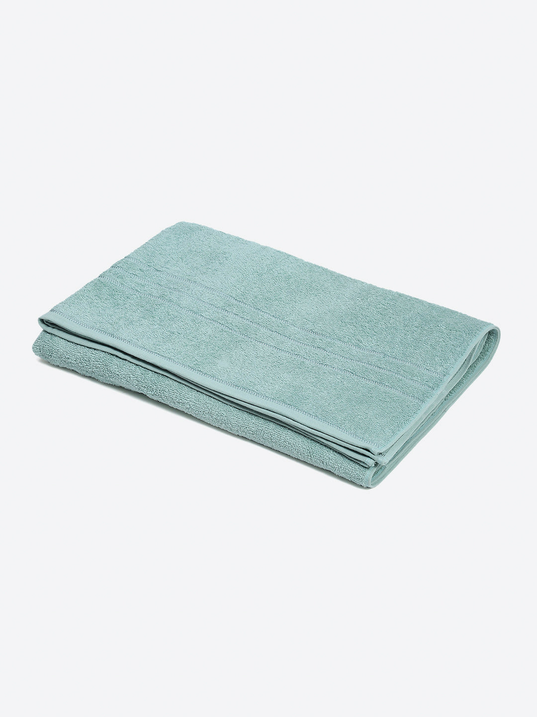 Sea Green Cotton Solid 350 GSM Car Towel (Soho)