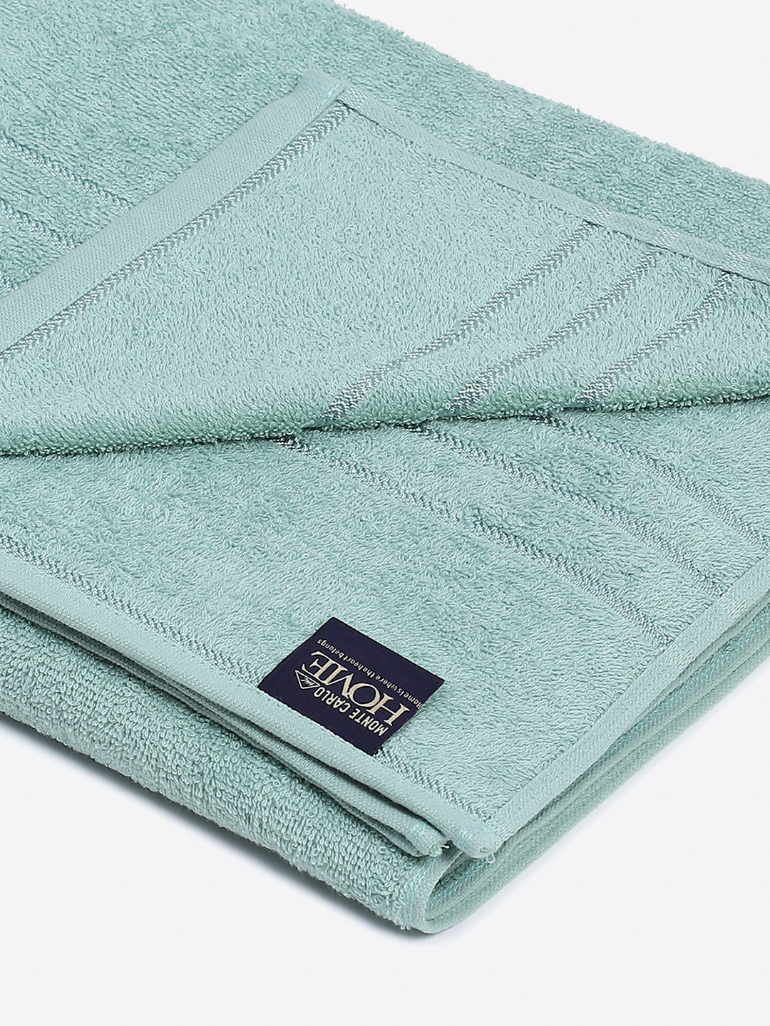 Sea Green Cotton Solid 350 GSM Car Towel (Soho)