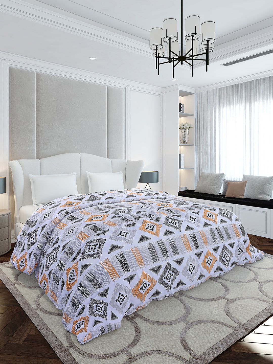 Printed Double Bed 210 GSM Duvet Cover - (Ecoease)