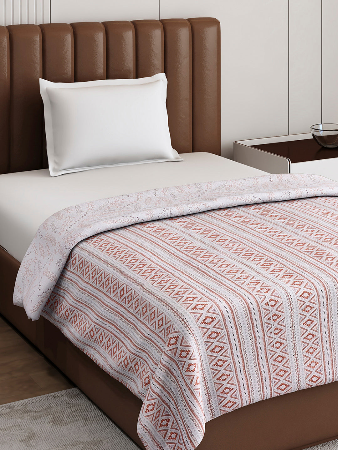 Floral Print Single Bed 150 GSM Dohar for Mild Winter - (Daisy)