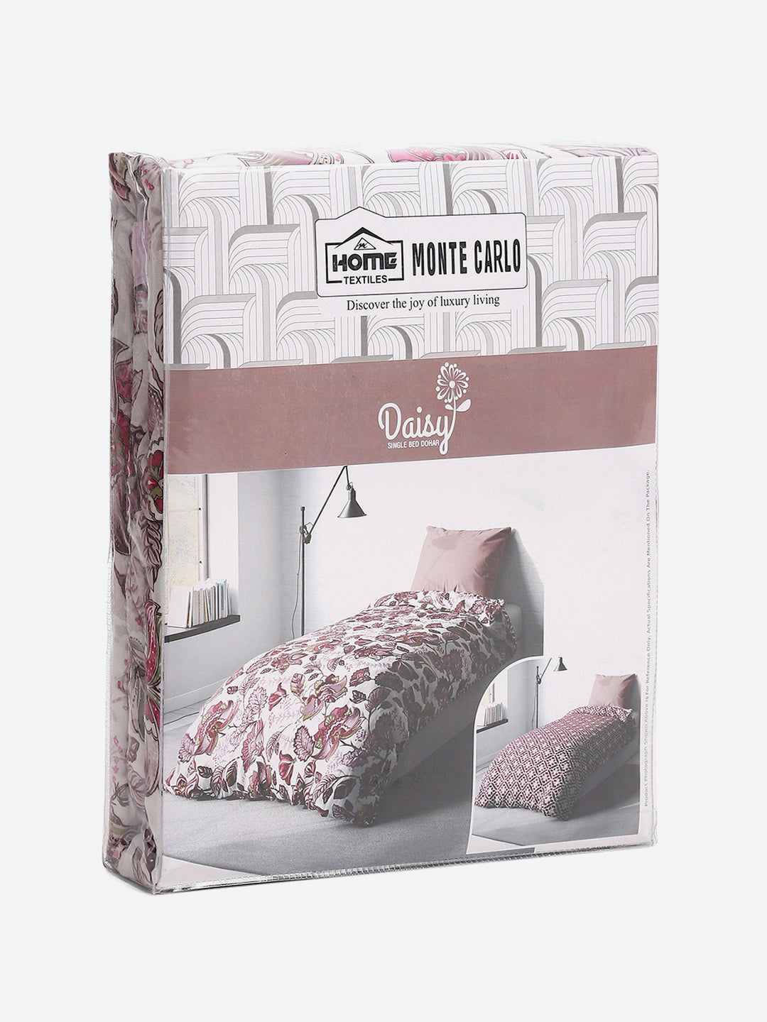 Floral Print Single Bed 150 GSM Dohar for Mild Winter - (Daisy)