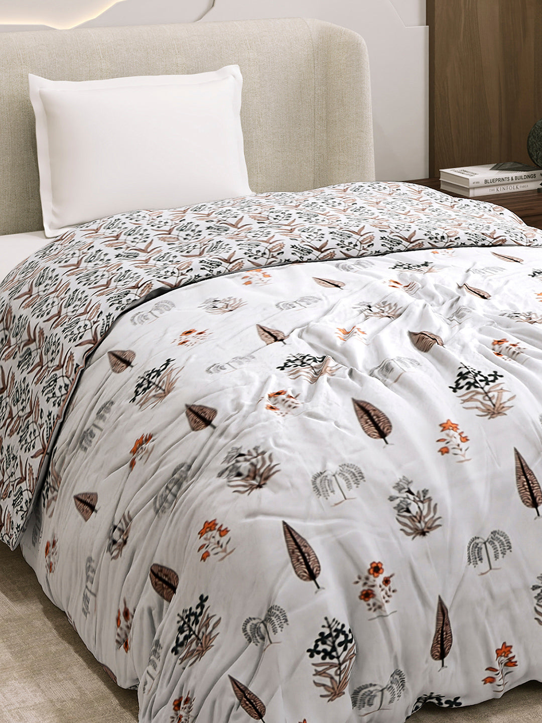 Printed Single Bed 1 Ply Dohar for Mild Winter - (Daisy)