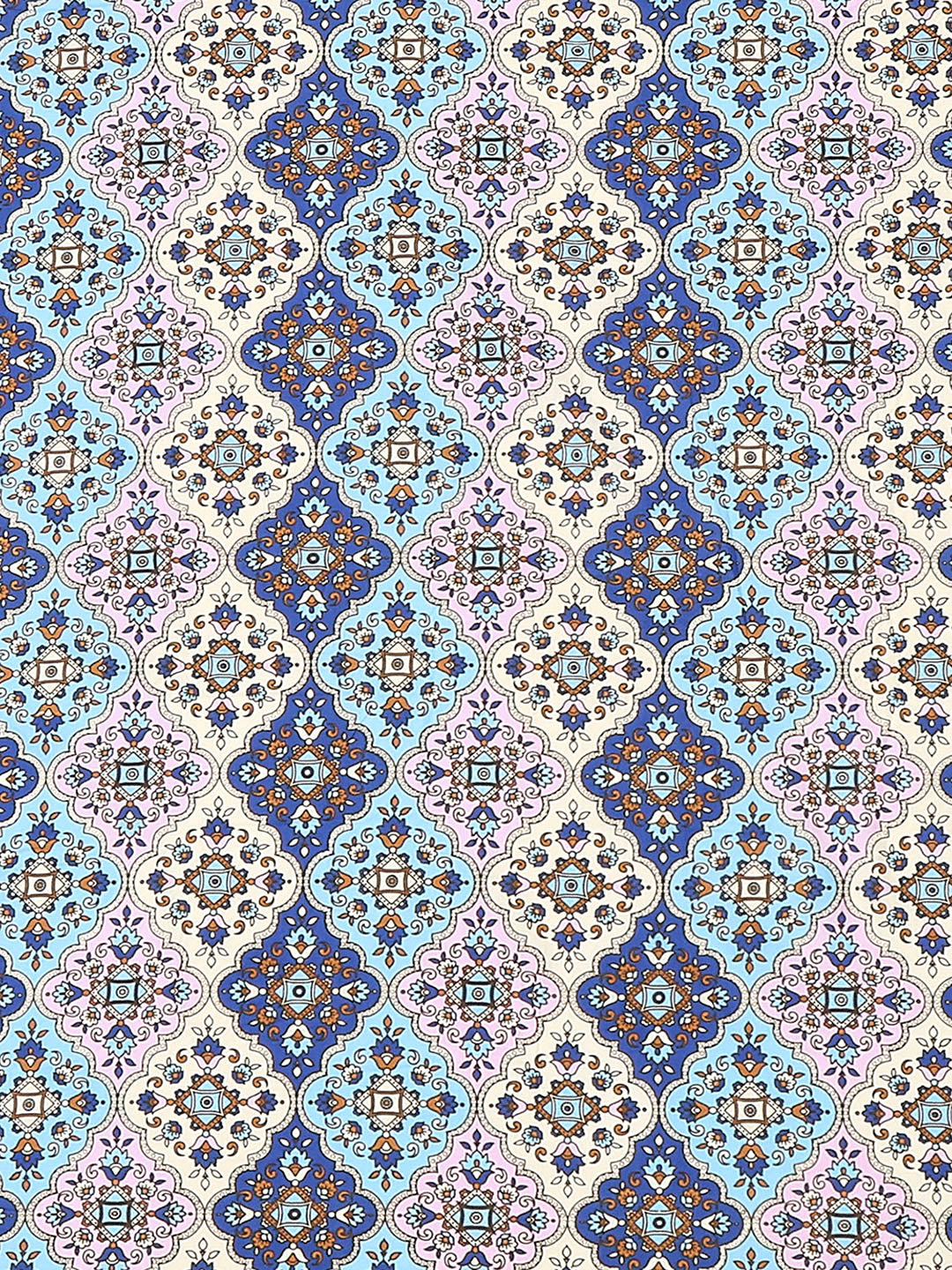 144 TC Cotton Double Bed 1 Fitted Bedsheet with 2 Pillow Cover (Solstice)