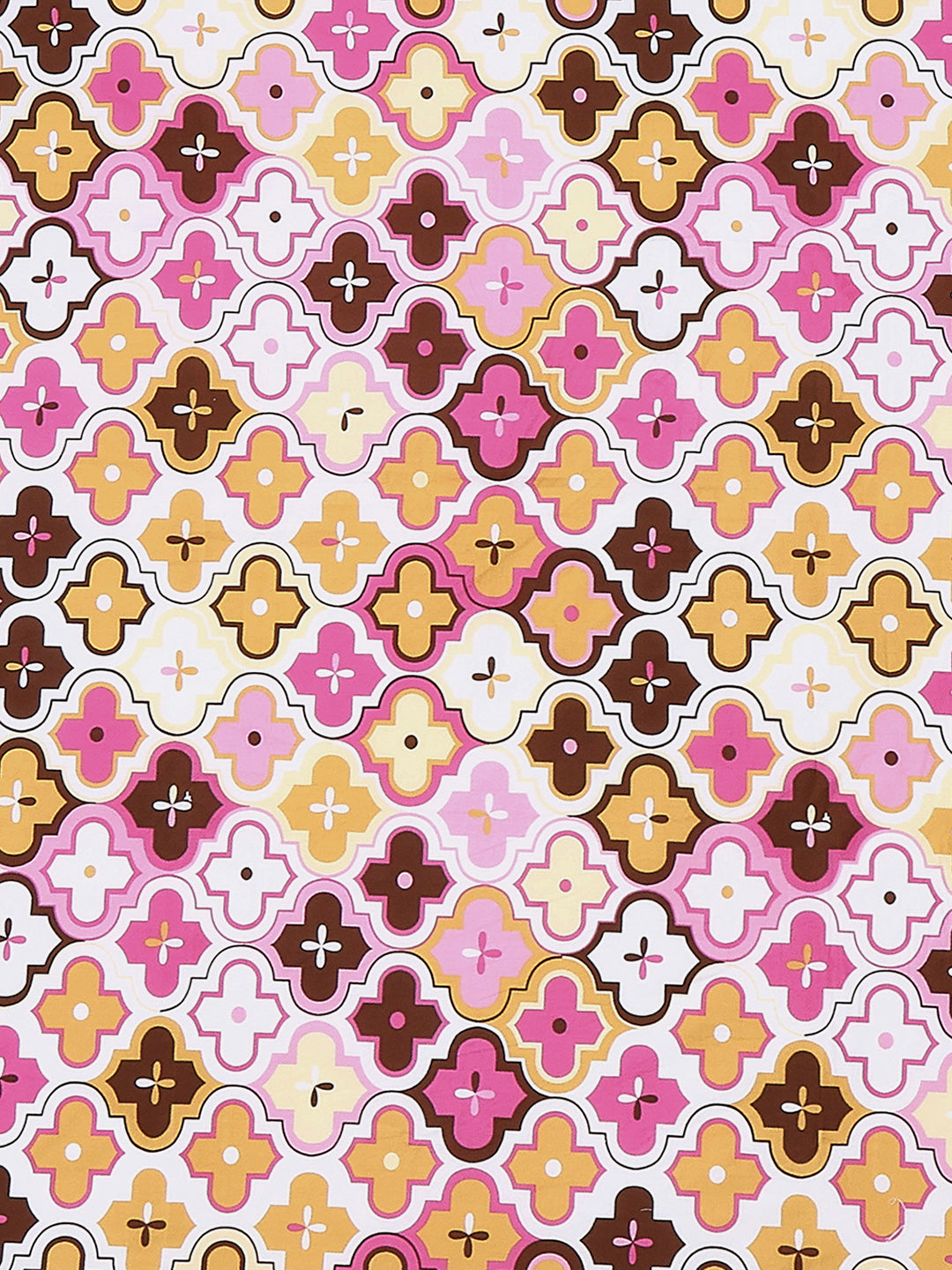 144 TC Cotton Double Bed 1 Fitted Bedsheet with 2 Pillow Cover (Solstice)