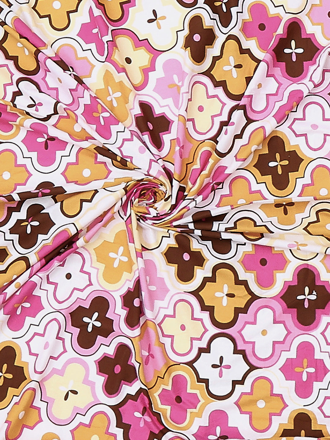 144 TC Cotton Double Bed 1 Fitted Bedsheet with 2 Pillow Cover (Solstice)