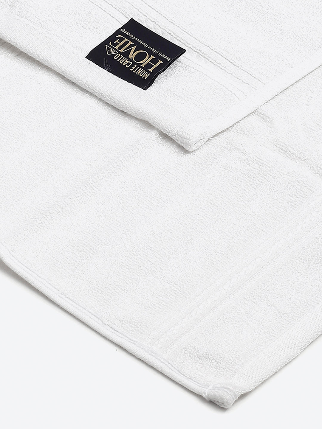 White Cotton Solid 600 GSM Face Towel (Pack of 4)