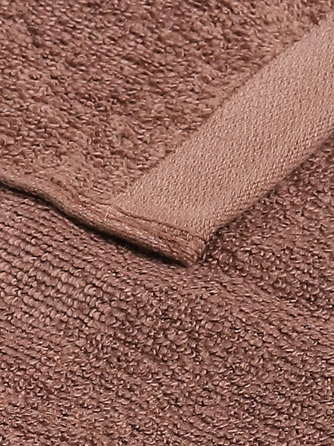 Brown Cotton Solid 600 GSM Face Towel (Pack of 4)