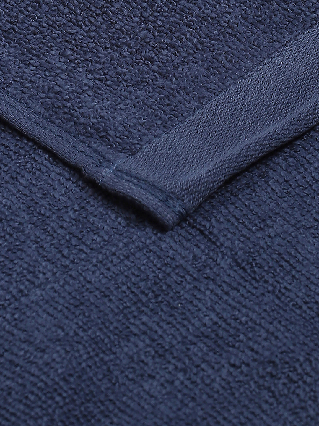 Navy Blue Cotton Solid 600 GSM Face Towel (Pack of 4)