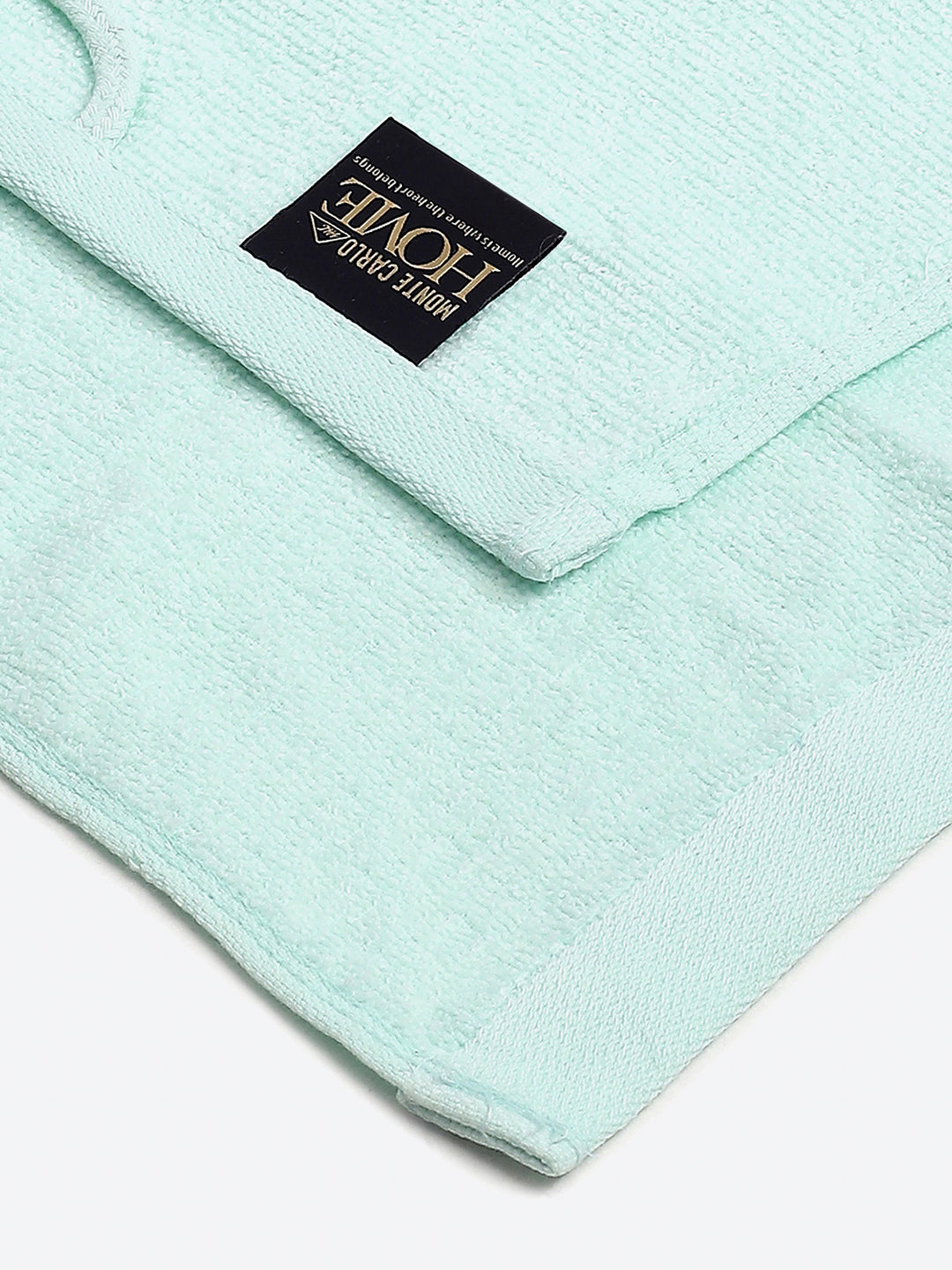 Sea Green Cotton Solid 600 GSM Face Towel (Pack of 4)