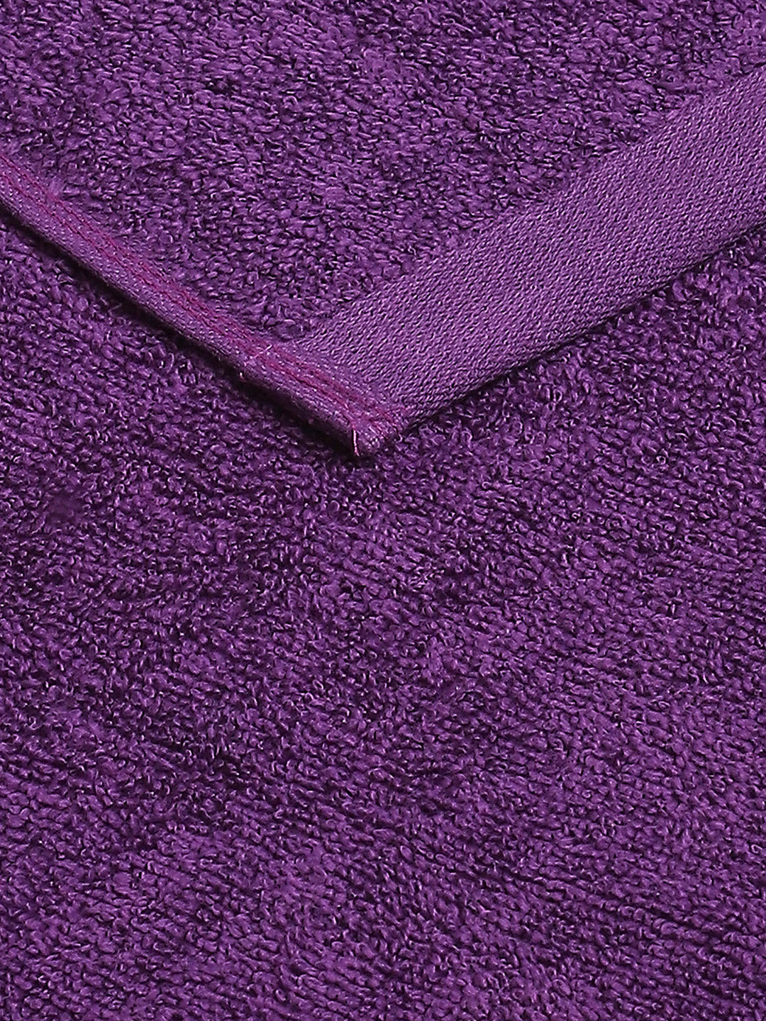 Purple Cotton Solid 350 GSM Hand Towel (Pack of 2)