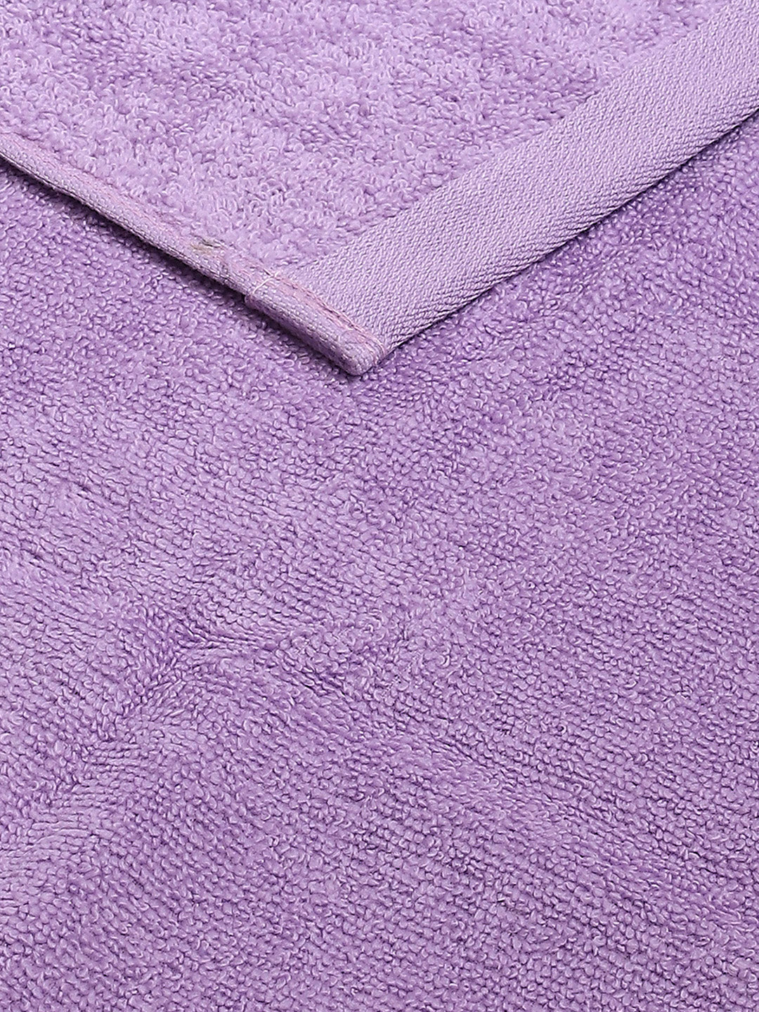 Purple Cotton Solid 350 GSM Hand Towel (Pack of 2)