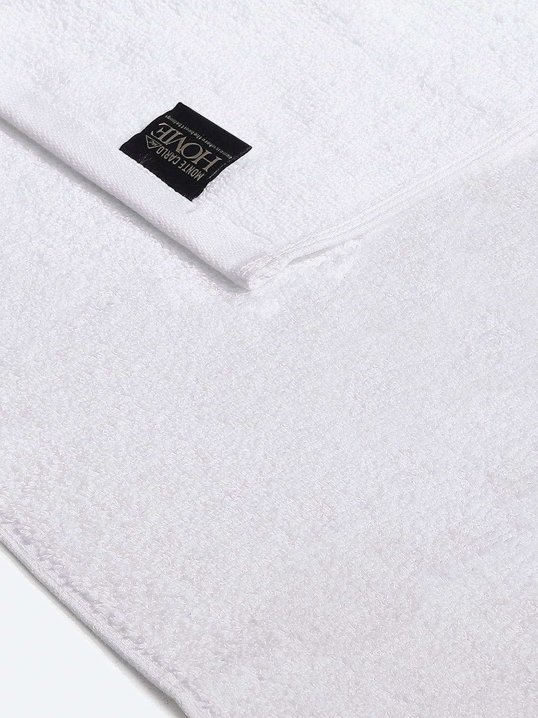 White Cotton Solid 350 GSM Hand Towel (Pack of 2)