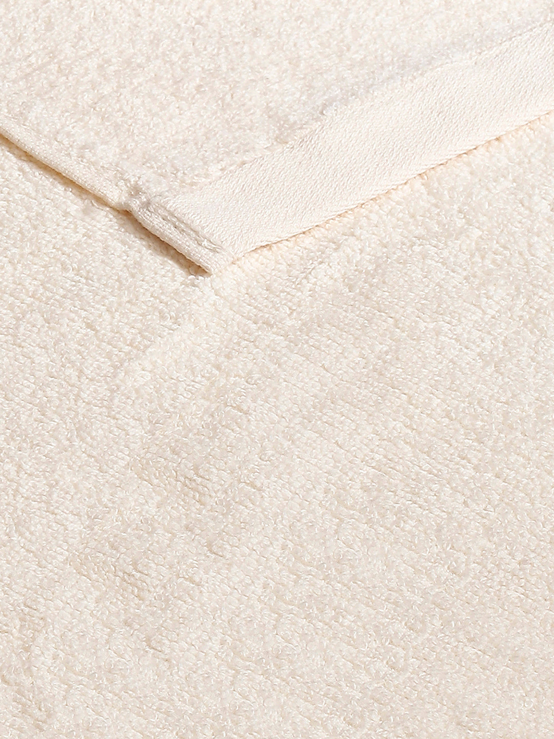 Cream Cotton Solid 350 GSM Hand Towel (Pack of 2)