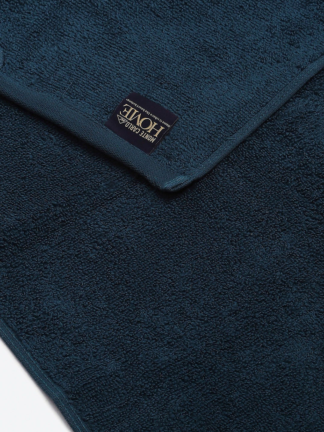 Teal Blue Cotton Solid 350 GSM Hand Towel (Pack of 2)