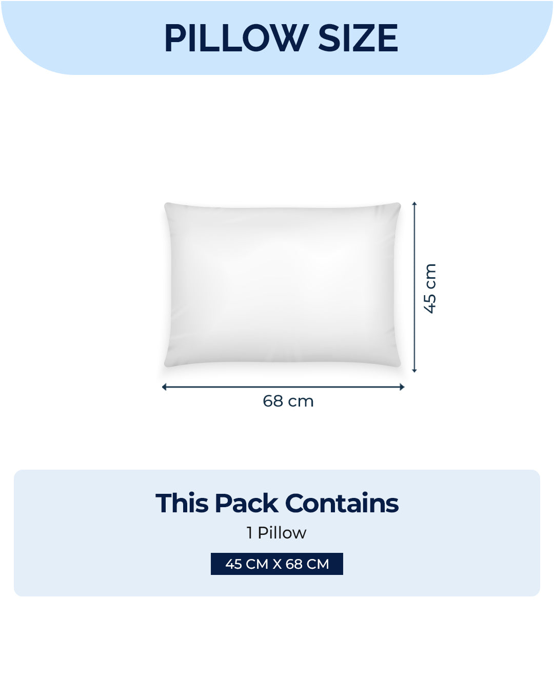 White Aloe Vera Gel Imported Fabric Pillow - PVC Pack