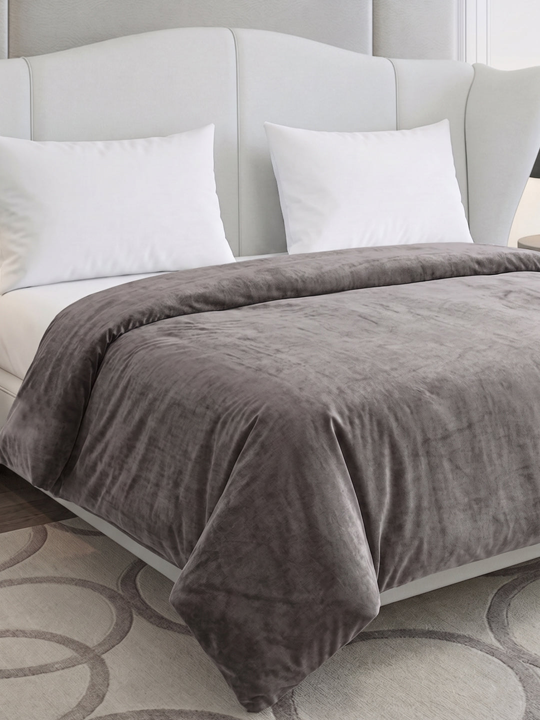 Double Bed 2 Ply 420 GSM Blanket for Winter (Comfort Layer), Weight 2.2 kg