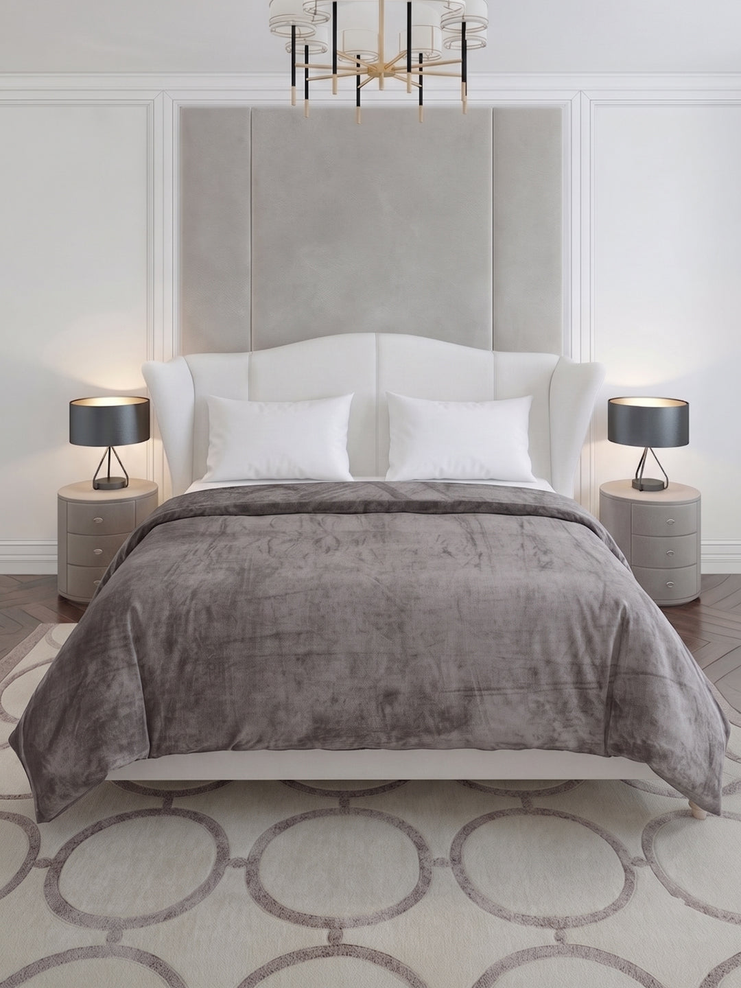 Double Bed 2 Ply 420 GSM Blanket for Winter (Comfort Layer), Weight 2.2 kg
