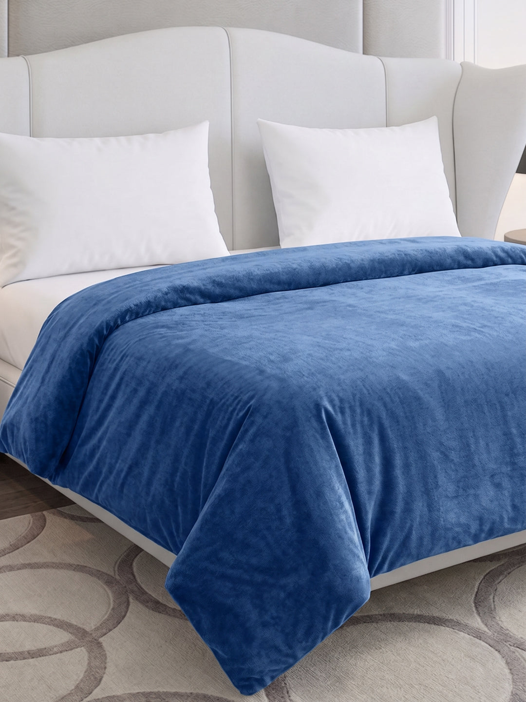 Double Bed 2 Ply 420 GSM Blanket for Winter (Comfort Layer), Weight 2.2 kg