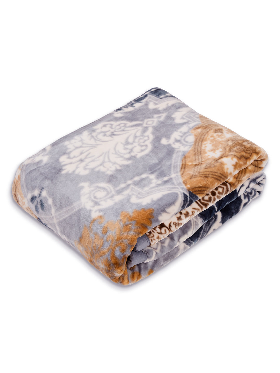 Printed Single Bed 2 Ply 850 GSM Blanket for Winter (Alaba), Weight 3 kg