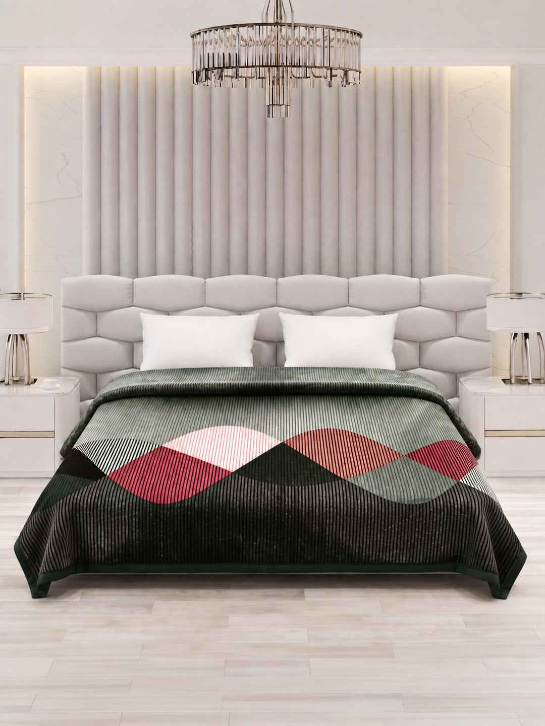 Printed Double Bed 2 Ply 800 GSM Blanket for Winter (Austin), Weight 4.2 kg