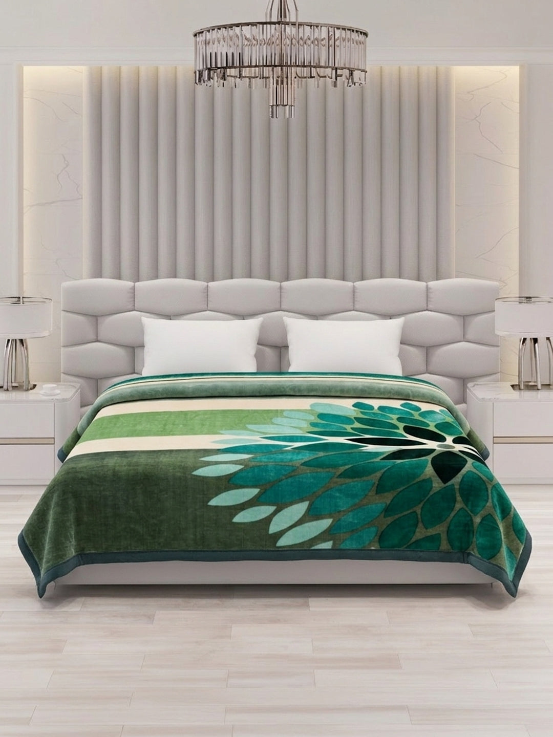 Printed Double Bed 2 Ply 800 GSM Blanket for Winter (Austin), Weight 4.2 kg
